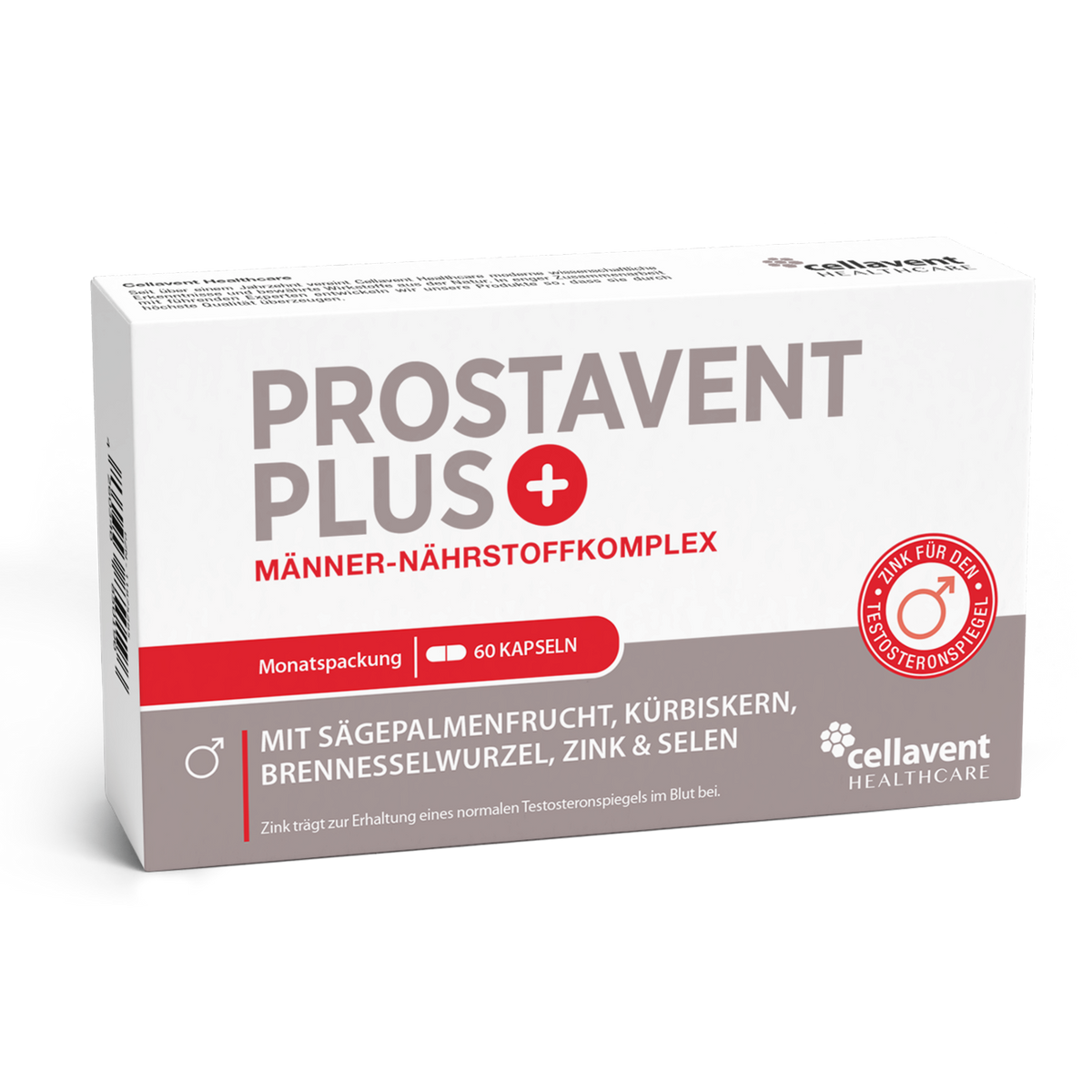 Prostavent PLUS - Nahrungsergänzungsmittel mit Pflanzenextrakten, Zink und Selen