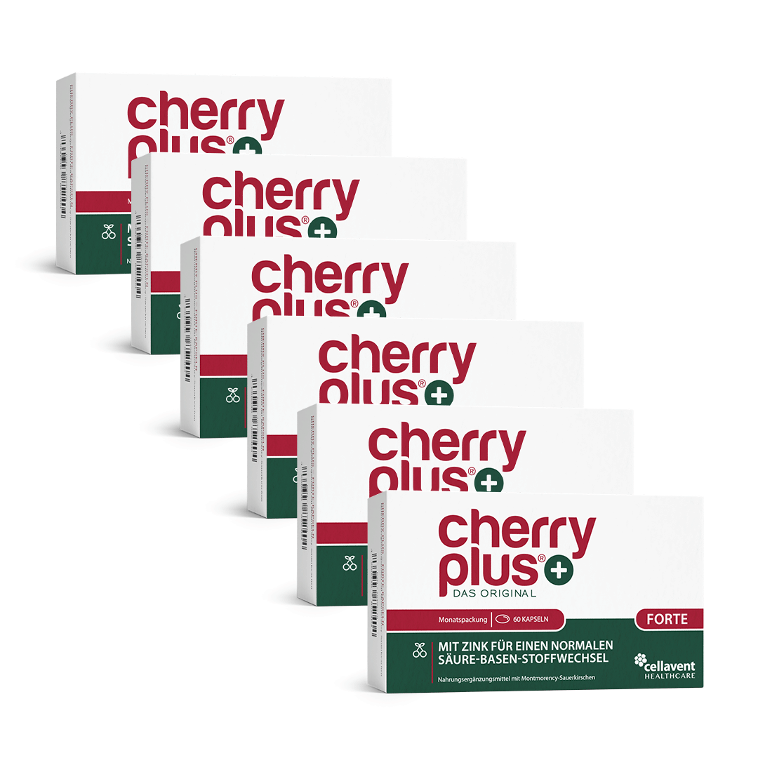 75:1 Montmorency - Sauerkirschextrakt & Zink Kapseln - Cherry PLUS Forte - Cellavent Healthcare