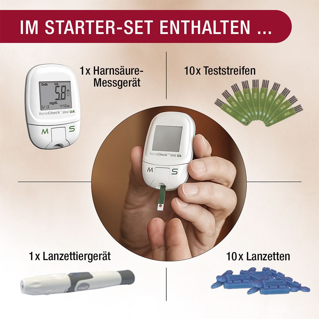 Harnsäure messen & ergänzen Starter-Set: BeneCheck