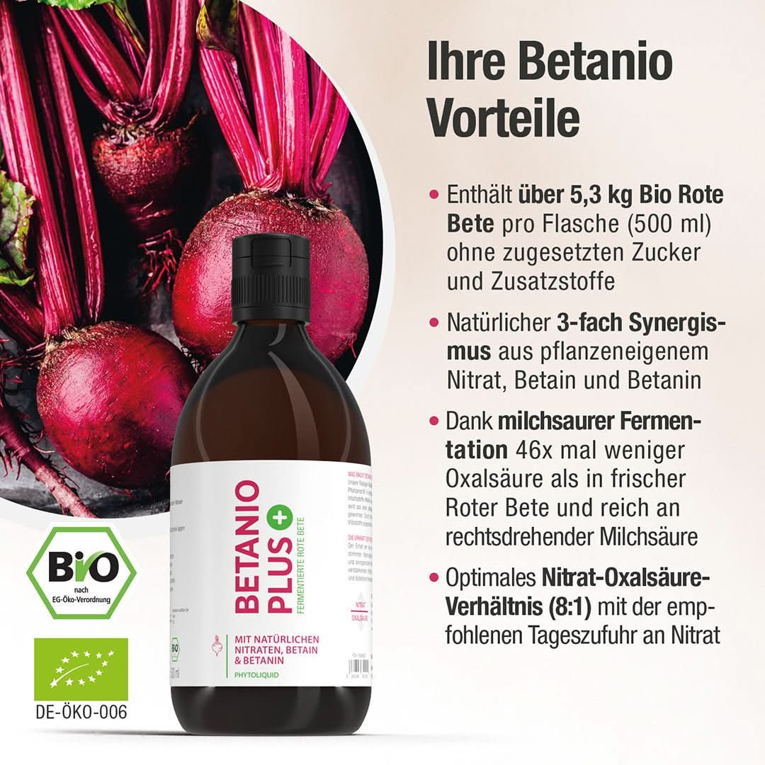 Das Bio Rote - Bete - Konzentrat - Betanio PLUS - Cellavent Healthcare
