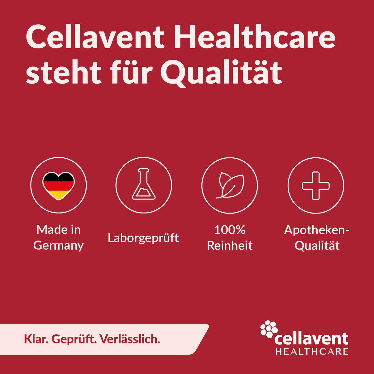Cellavent Healthcare Qualität: Made in Germany und laborgeprüft