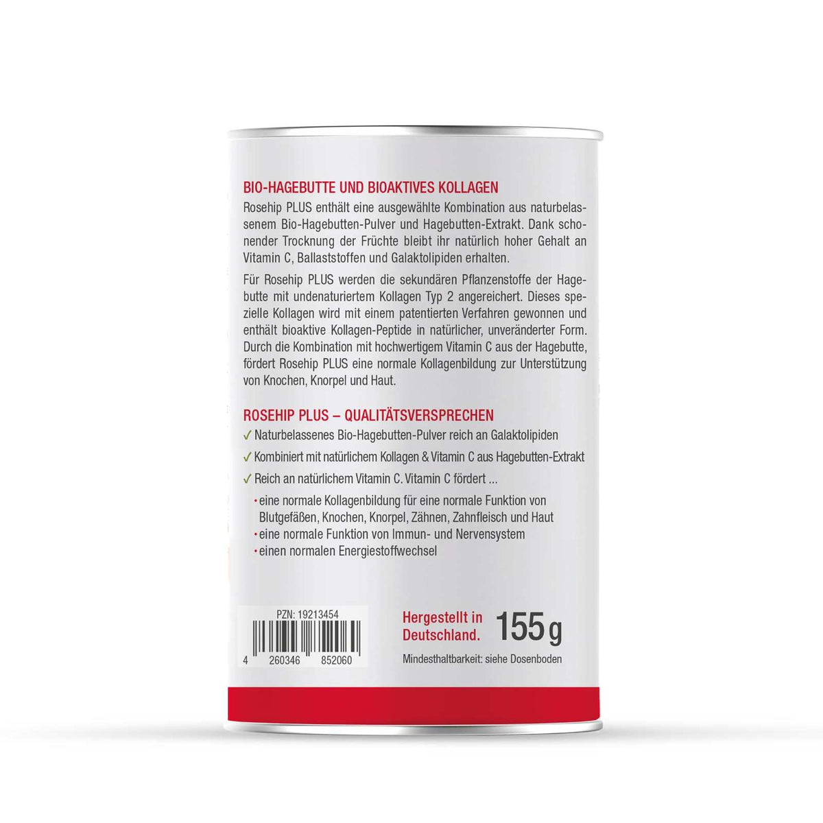Hagebuttenpulver und Extrakt mit hochwertigen Kollagen Typ 2 – Rosehip PLUS - Cellavent Healthcare