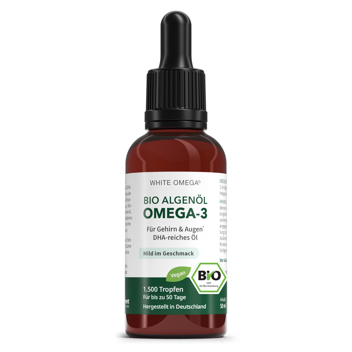 White Omega® Bio-Algenöl Tropfen