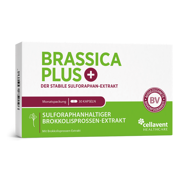 Sulforaphan Brokkoli Kapseln - Brassica PLUS - Cellavent Healthcare