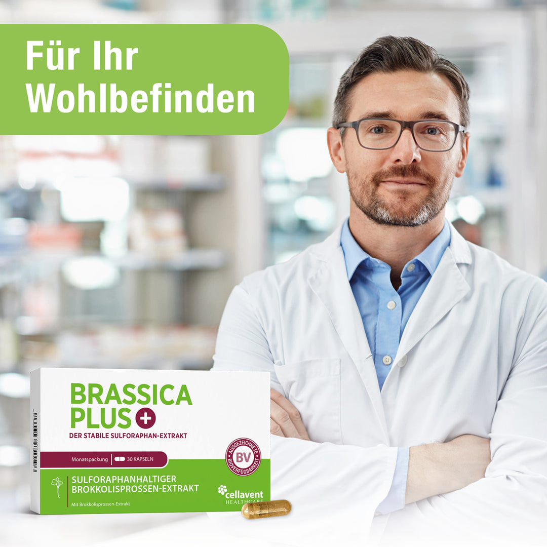 Sulforaphan Brokkoli Kapseln - Brassica PLUS - Cellavent Healthcare