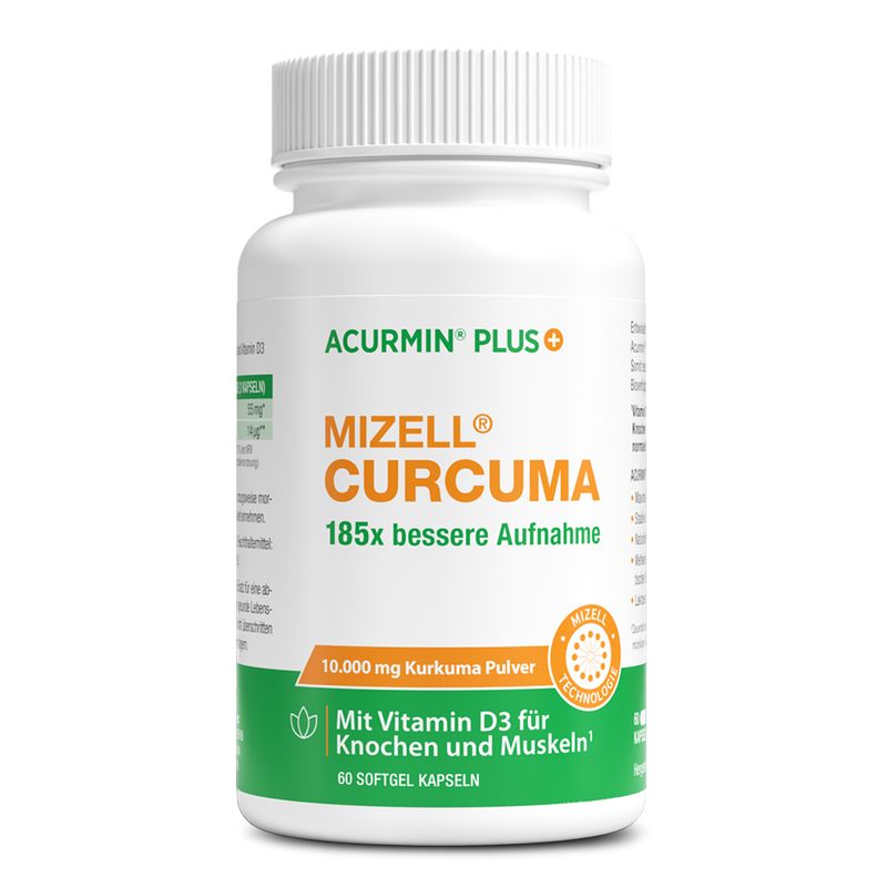 Acurmin PLUS® Dose – Mizell-Kurkuma Kapseln in der Dose