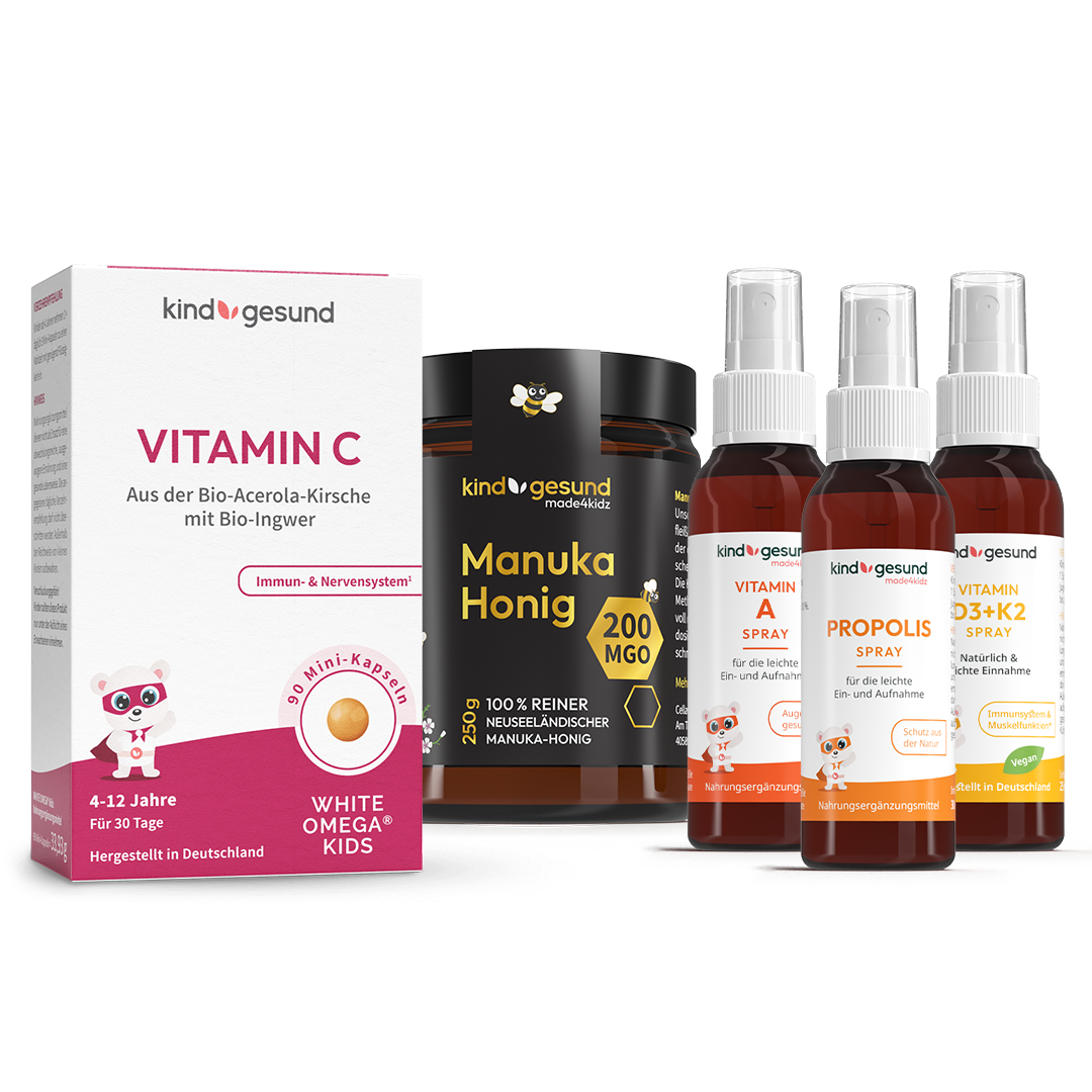 Rundum Immun (Honig, Vitamine & Halsspray)