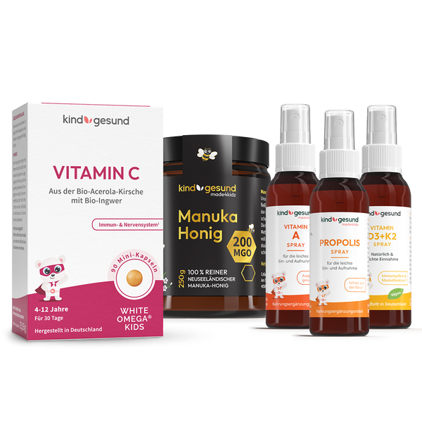 Rundum Immun (Honig, Vitamine & Halsspray)