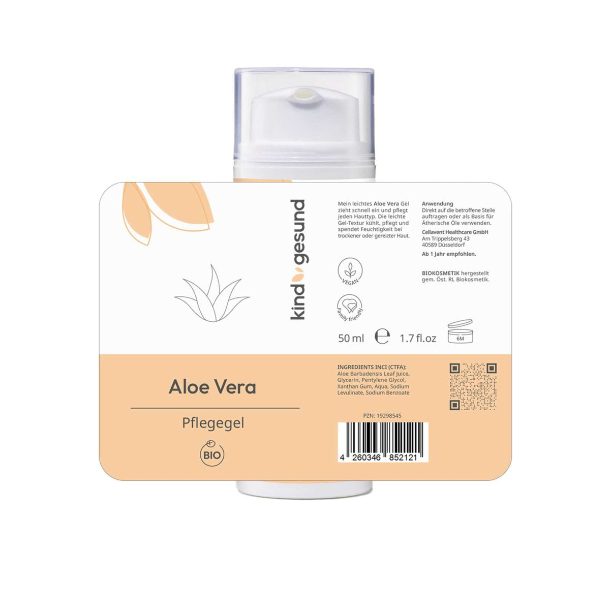 Bio - Aloe Vera Pflegegel - Cellavent Healthcare