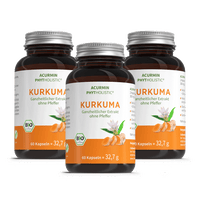 Bio Kurkuma Kapseln ohne Pfeffer – Acurmin Phytholistic - Cellavent Healthcare