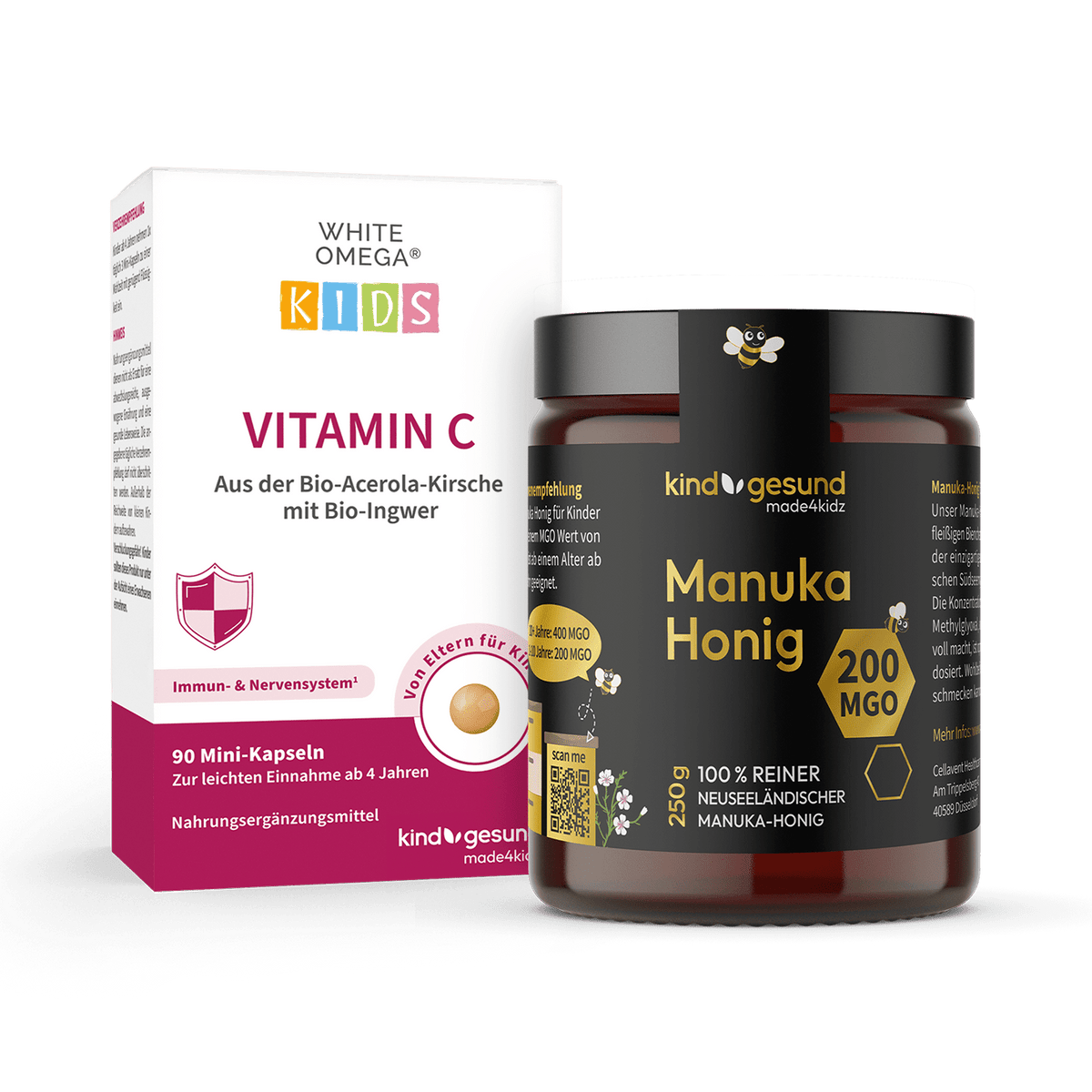 Kids Manuka & Vitamin C Bundle - Cellavent Healthcare
