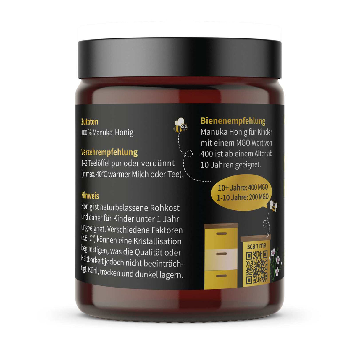 Manuka Honig für Kinder 400 MGO - Cellavent Healthcare