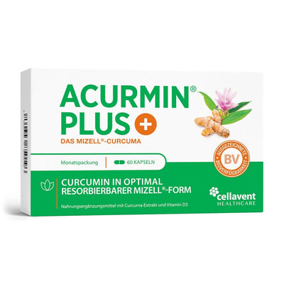 Mizell Kurkuma Kapseln mit hoher Bioverfügbarkeit – Acurmin PLUS - Cellavent Healthcare