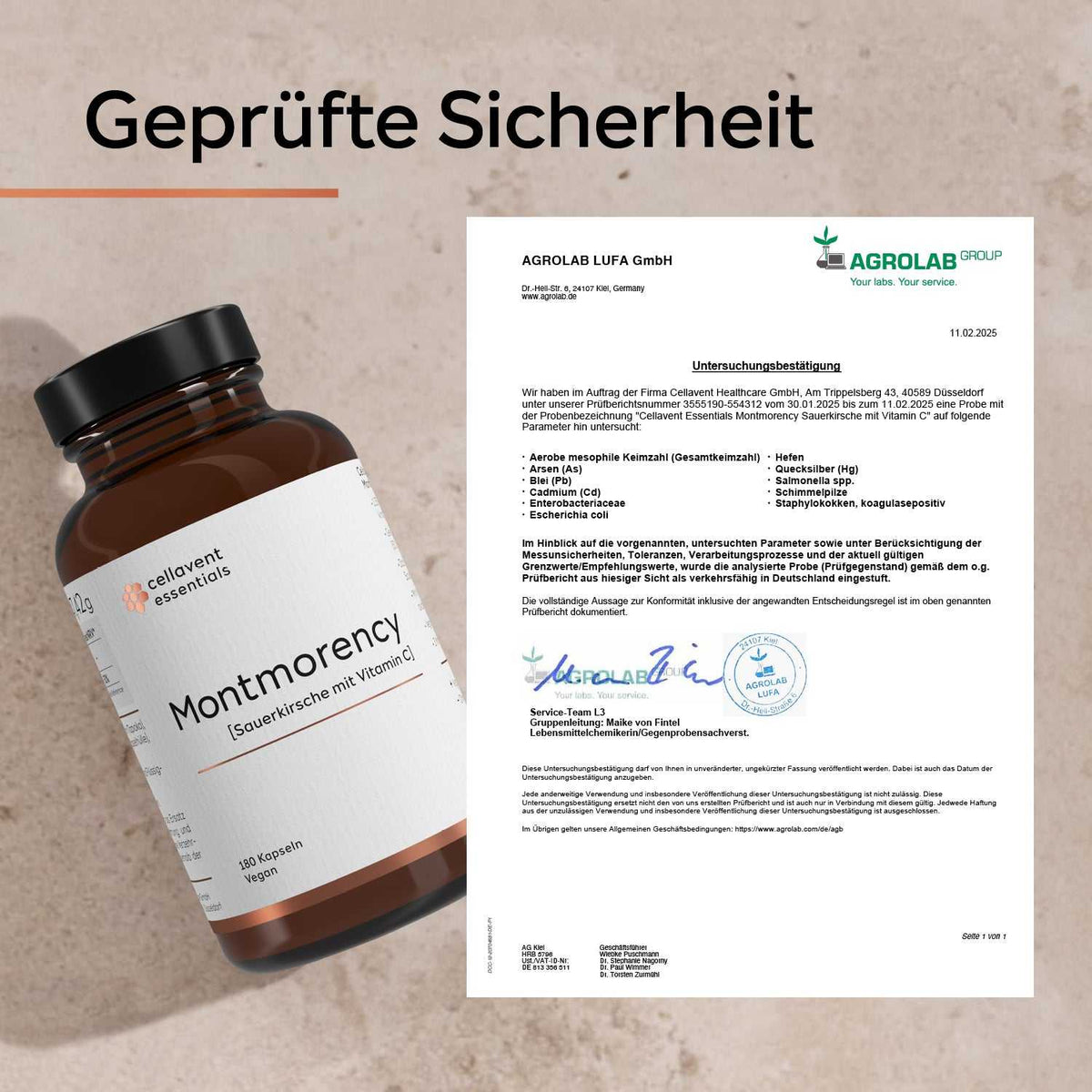 Montmorency Kapseln [Sauerkirsche mit Vitamin C] | Cellavent essentials - Cellavent Healthcare