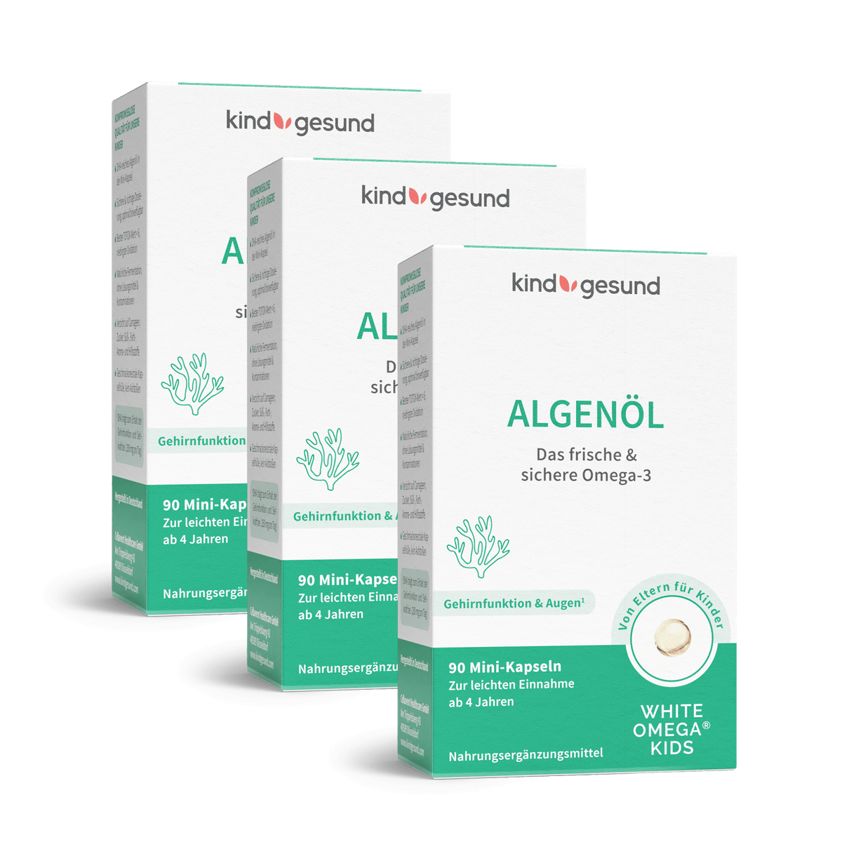 Omega - 3 Algenöl für Kinder, vegan - Cellavent Healthcare