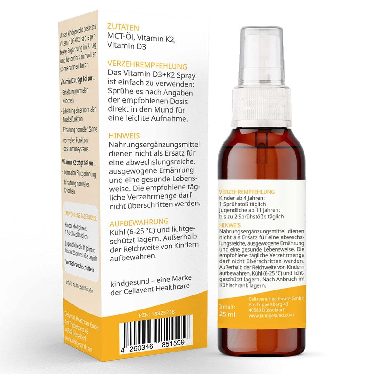 Vitamin B12 - & Vitamin D3+K2 - Spray Bundle - Cellavent Healthcare
